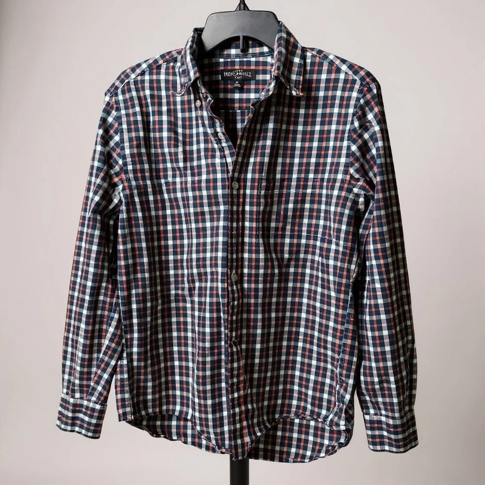 J.Crew Mercantile Flex Plaid Button Down Shirt Men’s M